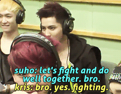 pandreos:  suho’s message to kris   