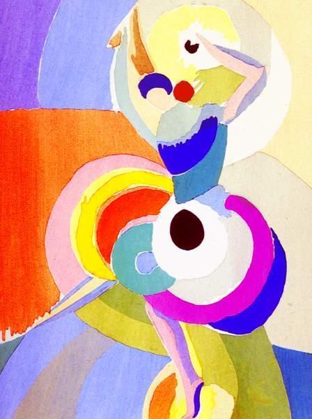 Flamenco dancer, 1916, Sonia DelaunayMedium: oil,canvas