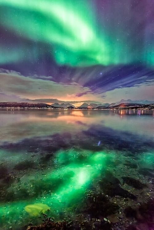 Porn Pics opticallyaroused:  Powerful Aurora Skies