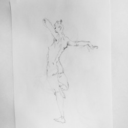 2 minute gesture pose painting by Scott Chase