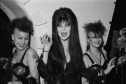 gorgonetta:  [B/w photo of Elvira with two