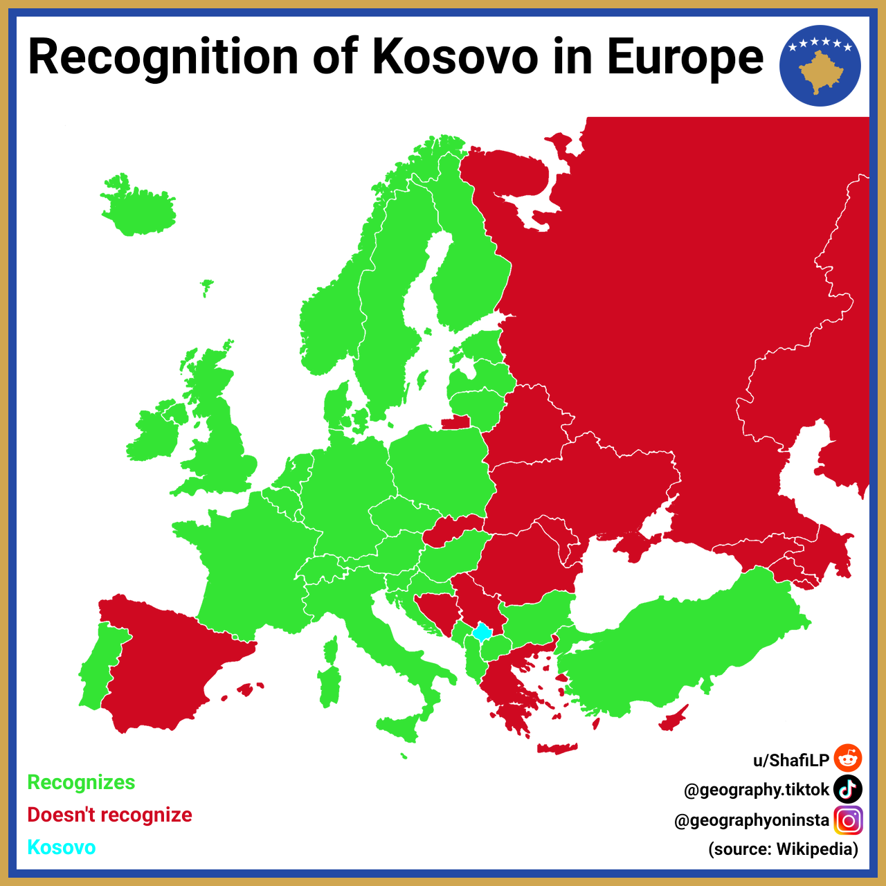 Recognition Of Kosovo In Europe By Dach Maps Maps On The Web 59eaf8e9fa5e7f06cb0f1301c1f4bb295a66940b