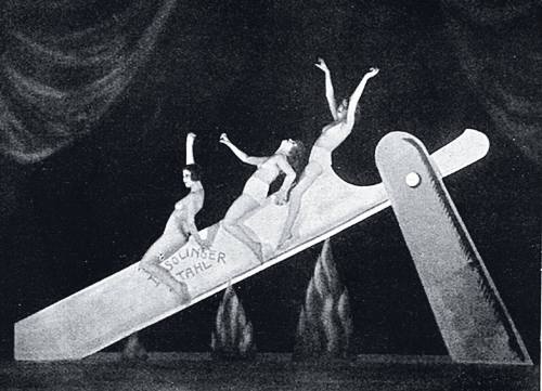 ‘Slide on the Razor’, performance as part of the Haller Revue ‘Under and Over’, Berlin, 1923https://painted-face.com/