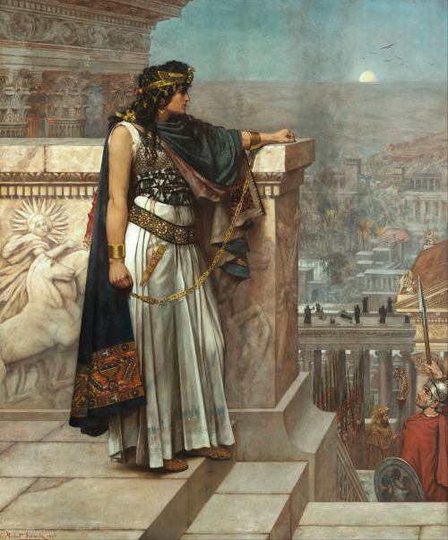 softpyramid:Herbert Gustave SchmalzZenobia’s Last Look on Palmyra, 1888oil on canvas183.4 x 153.6 cm