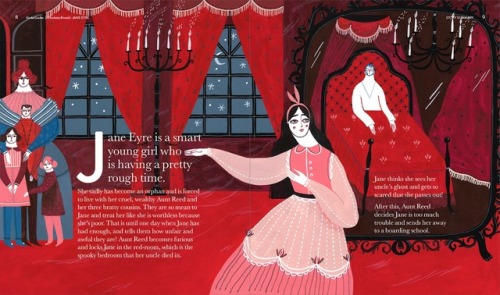 mmepastel: Oh la jolie version vulgarisée de Jane Eyre… illustrée par Madalina 