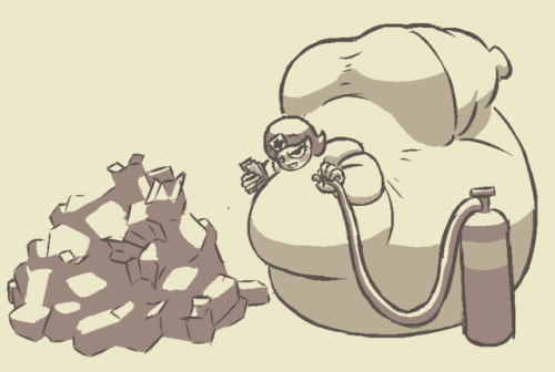 someone on dA mentioned stuffing plus inflation at the same time and I was intriguedso here’s 