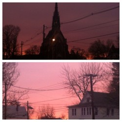 The sky&rsquo;s on fire again #savestheday #passaic #nofilta #6am