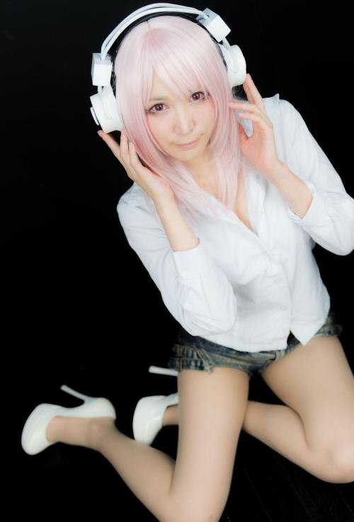 Super Sonico Cosplay (Le Chat) 2-3