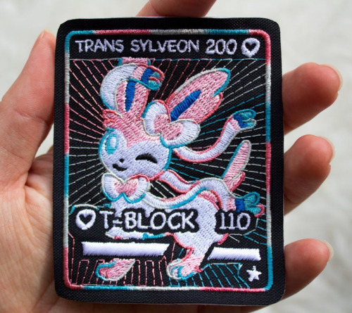 retrogamingblog2: LGBTQ+ Pride Pokemon Card Patches made by AlienInAJar