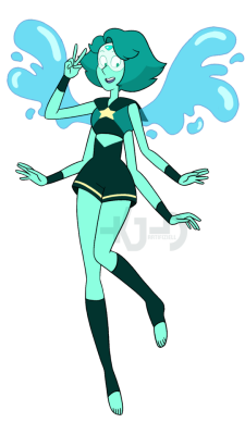 artifiziell:  “Just call me Turquoise!”My lapidot fan fusion again since a few details have changed since I drew her fullbody last. She’s probably one of my favourite fan fusions I’ve made tbh Her outfit is like, a partial magical girl sailor