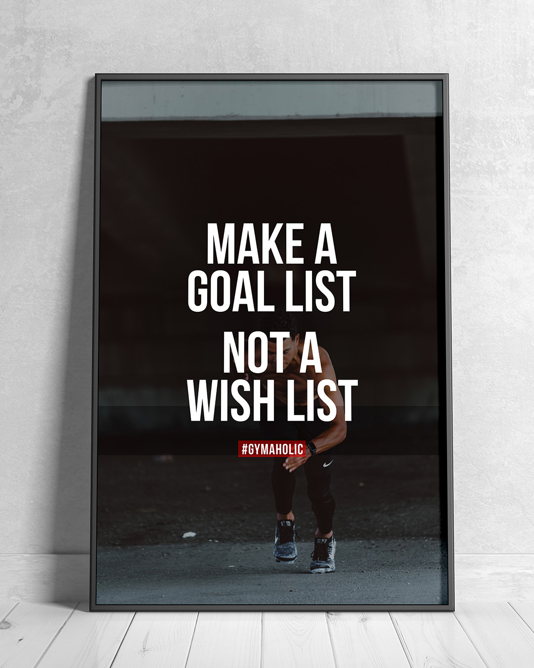 Poster: make a goal list, not a wish list
