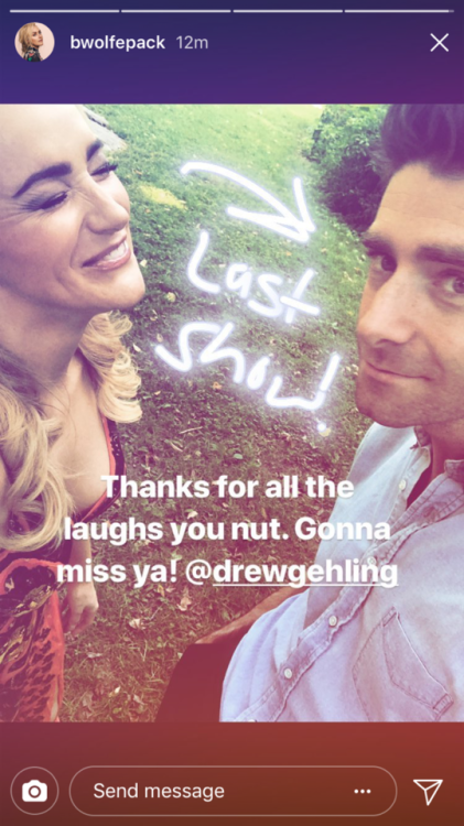 GONNA MISS THIS DORKY DUO…😭💔 #betsy wolfe#drew gehling #betsy x drew  #sugar butter betsy #waitress broadway#waitress musical#waitress #sugar butter flour #broadwaycom#broadway