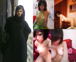 spankwikimuslim:  Horny Iranian slut stripping