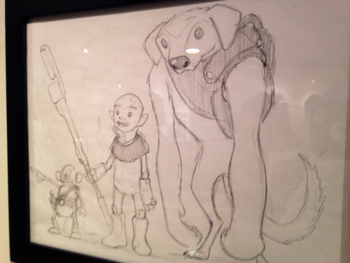 theblackstonebureau: Some original Avatar the Last Airbender sketches on display at the Nucleus Gall