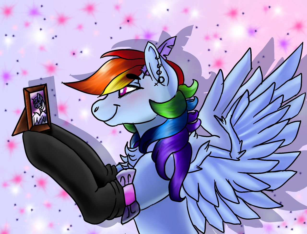 strawberryscentedcosplayer:  I draw really gay shit sometimes  Extra gay with a side