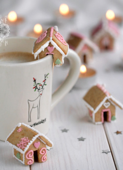 classymissmolassy:  Mini Gingerbread Houses