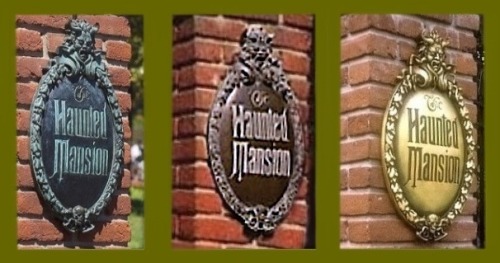 disneylandguru:  Those handsome plaques that grace the posts of the entrance gate tell an amusing tale.  They’re made of brass, which means they’re an alloy of mostly copper and some zinc.  If you think of them as big pennies, their metallurgical