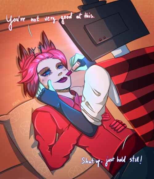 Alastor Wears Makeup Because I Said So