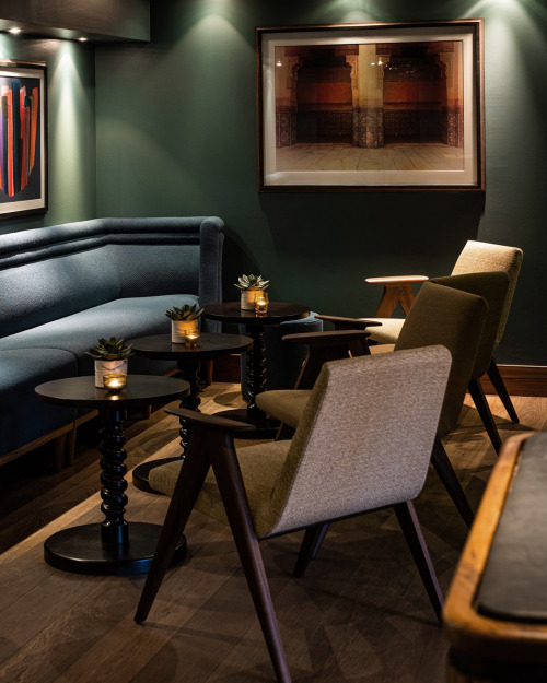  The STUA Libera armchairs as seen in the warm interior of the Clandeboye Lodge in Scotland. Timeles