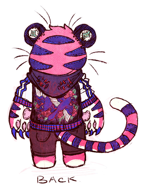 Tiger Toy!! I realized that i never actually posted refs for my autobio comic character here??? but 