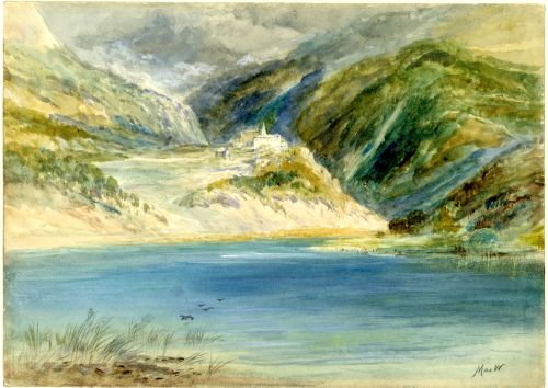 Landscape (Thoré Valley)John MacWhirter (Scottish; 1839–1911)undatedWatercolor, touched with bodycol