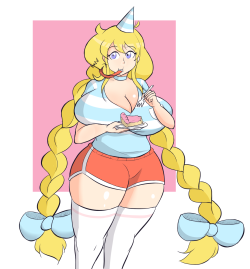 theycallhimcake:  thabodyattk: A Cassie for @theycallhimcake as a little birthday gift!  Love your art, man.  Cyoooooote! : 3 Thank you!