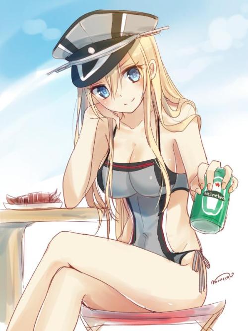 nofuncat:  Twitter / nunu_cco: ビス子とイカ焼きデートしたい　#艦これ版深夜の真剣お絵描き6 …