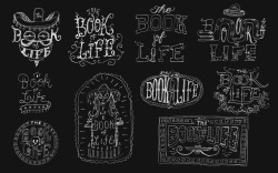 anatomyofkisses:  The Book of Life lettering and illustration 
