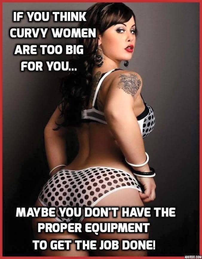 Absolutely love curvy women!  How could you not?!
