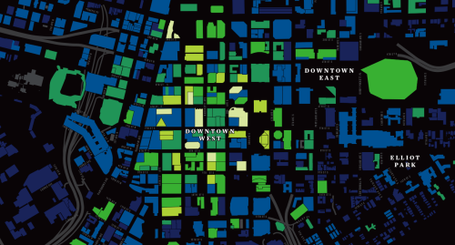 mappingtwincities: Minneapolis / St. Paul downtown building height maps View large on Flickr Mapa de