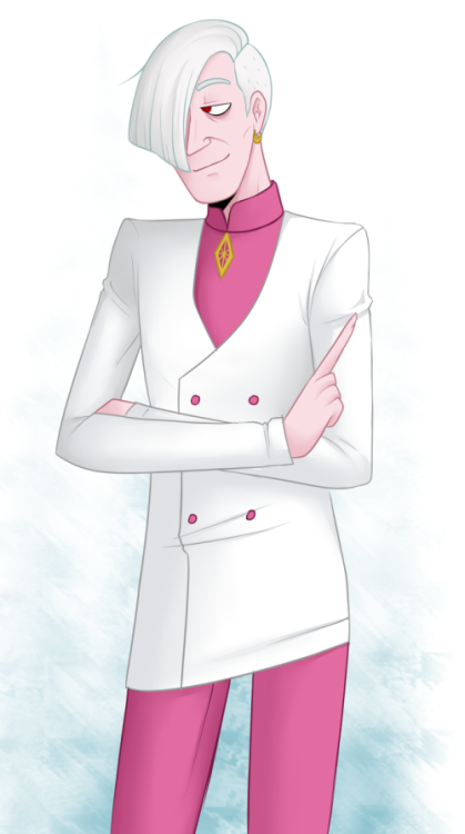tinyfruitbat-art:hot albino sidekick, master of fashion