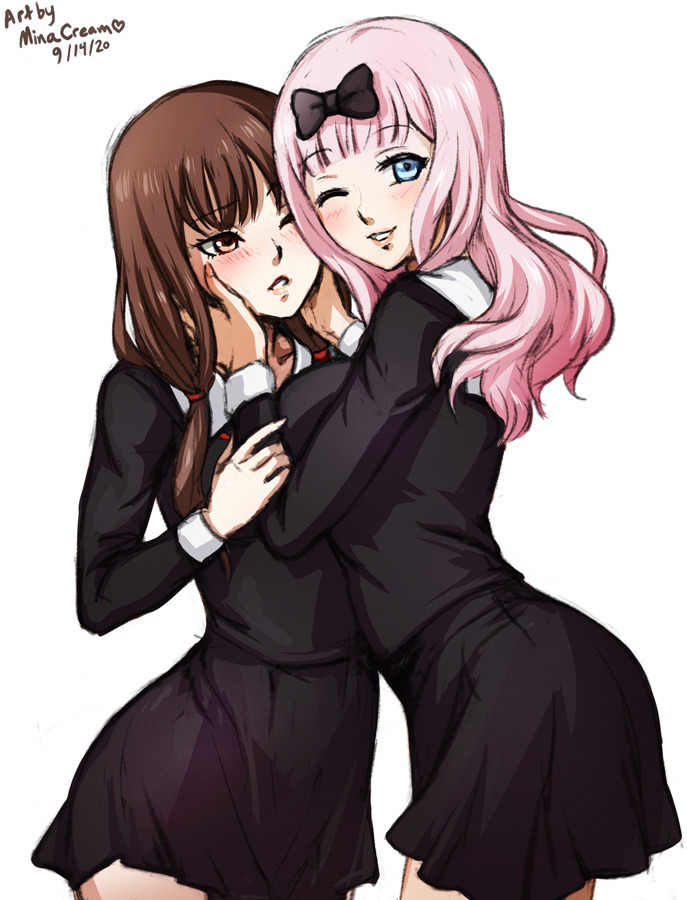 #710 Chika Fujiwara x Miko iino (Kaguya-Sama: love is war)Support me on Patreon