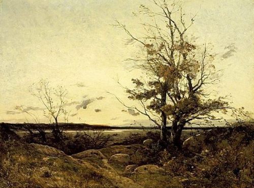 Henri Joseph Harpignies（French, 1819-1916）
A tree in a landscape 1887