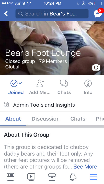 If u are on FB join our bears foot group