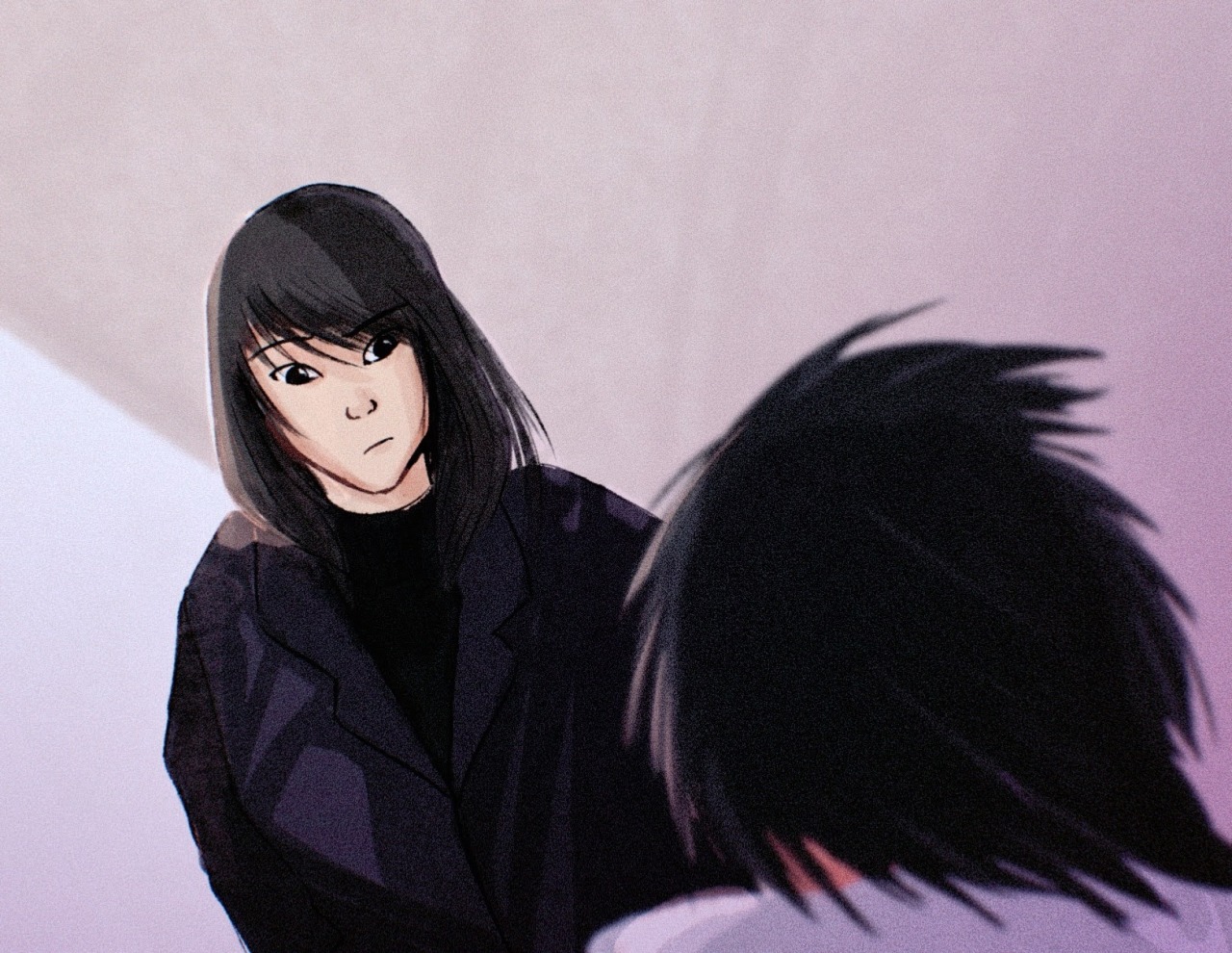 Naomi Misora and L Lawliet  Death note fanart, Death note l, Death note