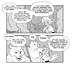 spicymancer:Monster Researcher Eclair studies the social play behavior of Werewolves.