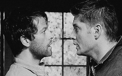 puppycastiel:  Do you ever cry because Dean and Cas just look so perfect together like,excusethehelloutofyou.… Wait a minute.