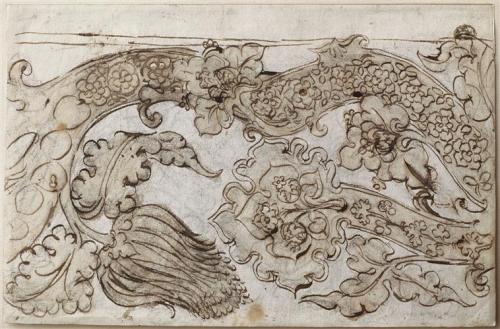 Design for brocade, 15th C.Pisanello (1395-1455)musée du Louvre, D.A.G.