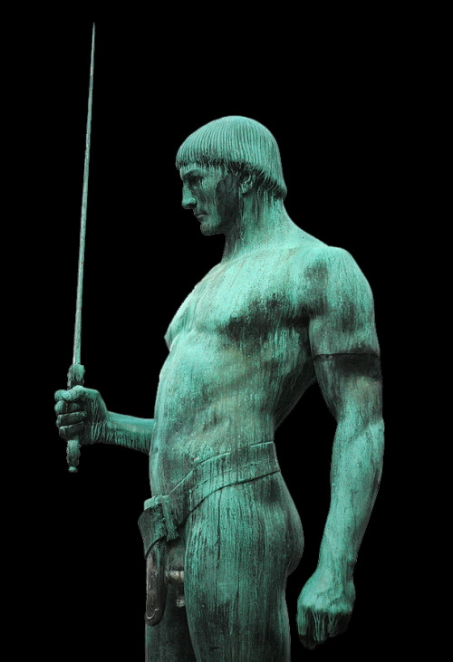 stonemen:  Adolf Brütt    The Sword Bearer (1912)