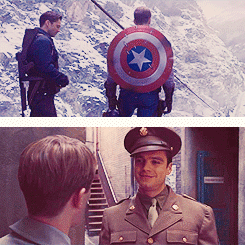 lucasbryants:           [5/5] Friendships → Steve & Bucky          
