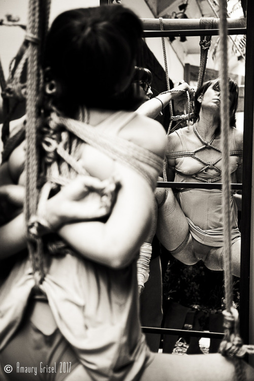 amaury-grisel-shibari: @franckievega tied by @calamitystephsociopathe during kasumi hourai workshop at l’ecole des cordes  Photography by ©Amaury Grisel 2017 