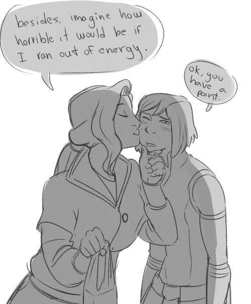 juluia:wow, it’s been some time since I posted some korrasami!  these two are just precious~ <3 <3 <3