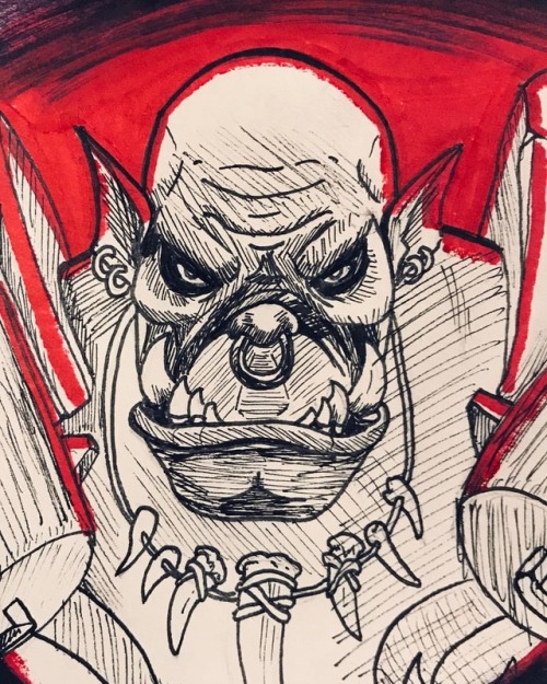 “All I did, I did FOR THE HORDE!” #Inktober 11: Cruel. Also, Daily Art 116! Garrosh was an interesti