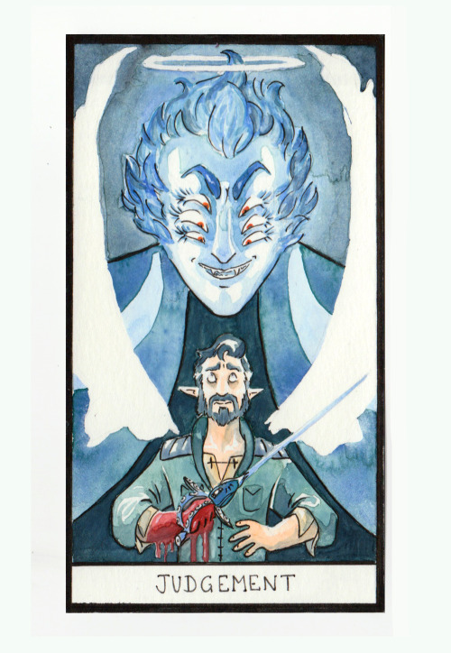 Another tarot card! Scilly is a gnomish Celestial Warlock with an extremely bloodthirsty patron.It’s