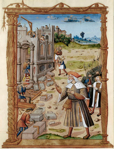 Chroniques françaises, La construction de Saint-Jacques de Compostelle, Guillaume Cretin, 16t