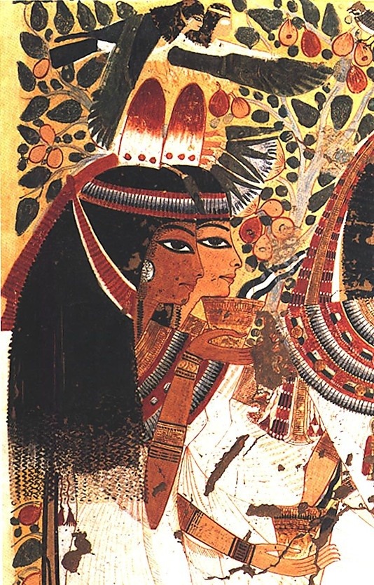 criminallyinnocent:  Userhat and Wife Receiving Offerings, Tomb of Userhat      