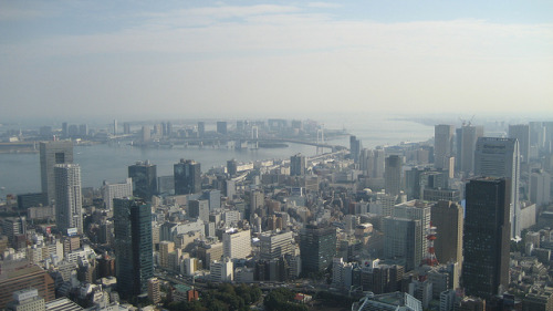 IMG_8377 on Flickr. Rainbow Bridge as seen from the Tokyo Tower, Tokyo Japan