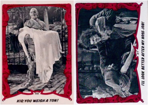 XXX zgmfd:  You’ll Die Laughing trading cards photo