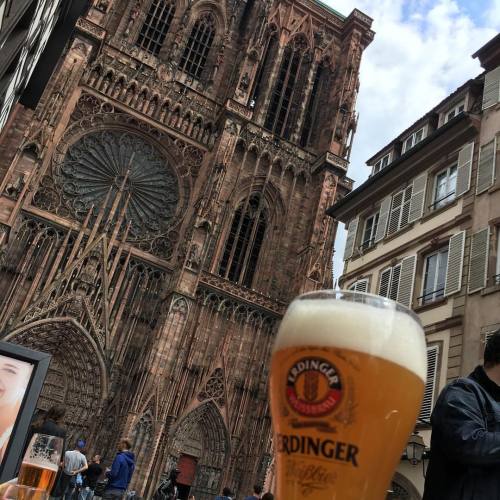 #strasbourg #notredamestrasbourg #enjoy #tb #erdingerweissbier