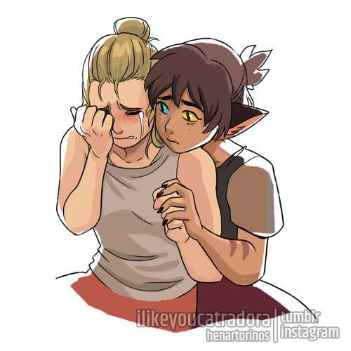 ilikeyoucatradora: Some post-war Catradora comforting each other in difficult times. I just need a m